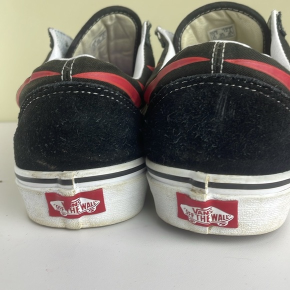 Vans Old Skool Shoes Mens Red Flames Canvas Suede Sneaker Low Top Sz 10.5 - Picture 12 of 12